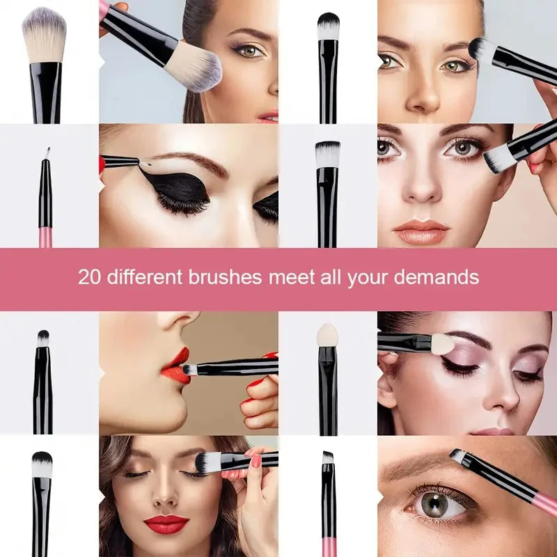 20-Piece Makeup Brush Set