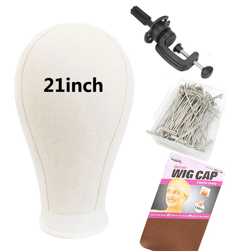 Pro Canvas Wig Head Set