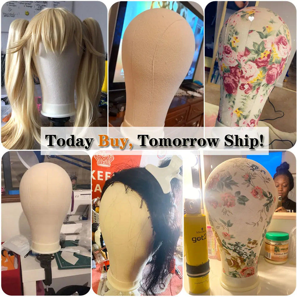 Pro Canvas Wig Head Set