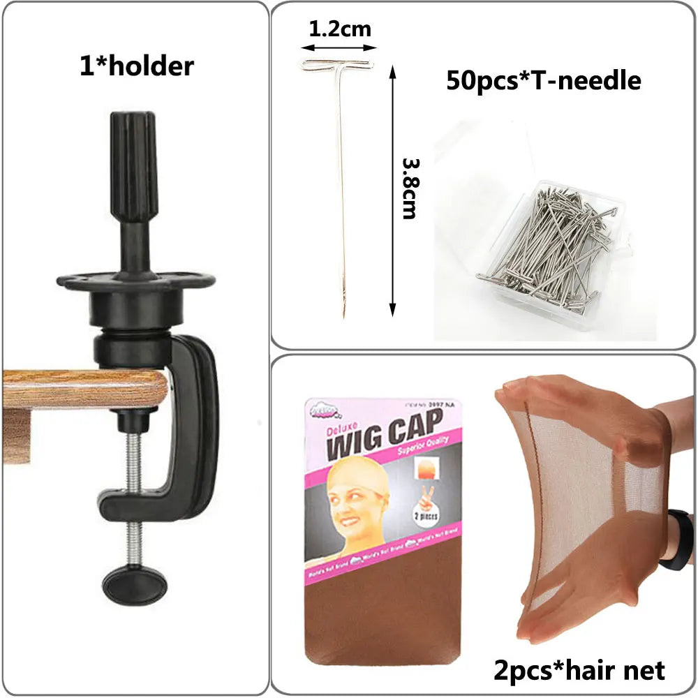 Pro Canvas Wig Head Set