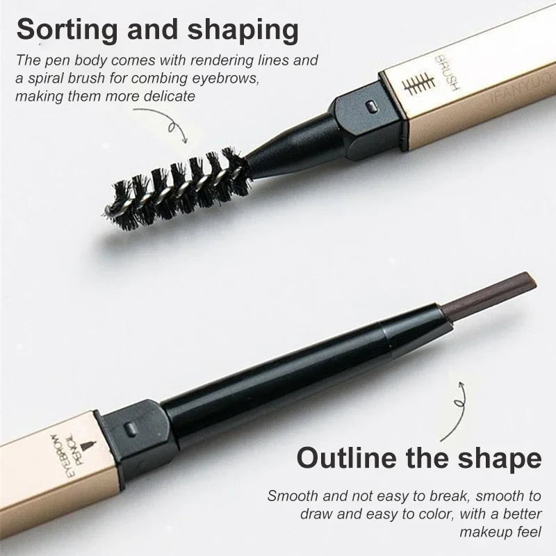 Double-Ended Waterproof Eyebrow Pen