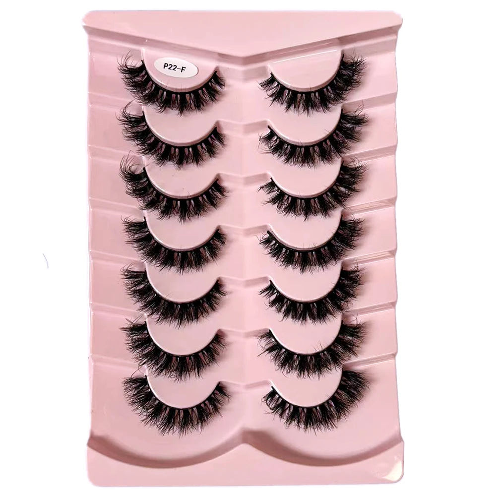 7-Pair Wispy Faux Mink Strip Lash Set