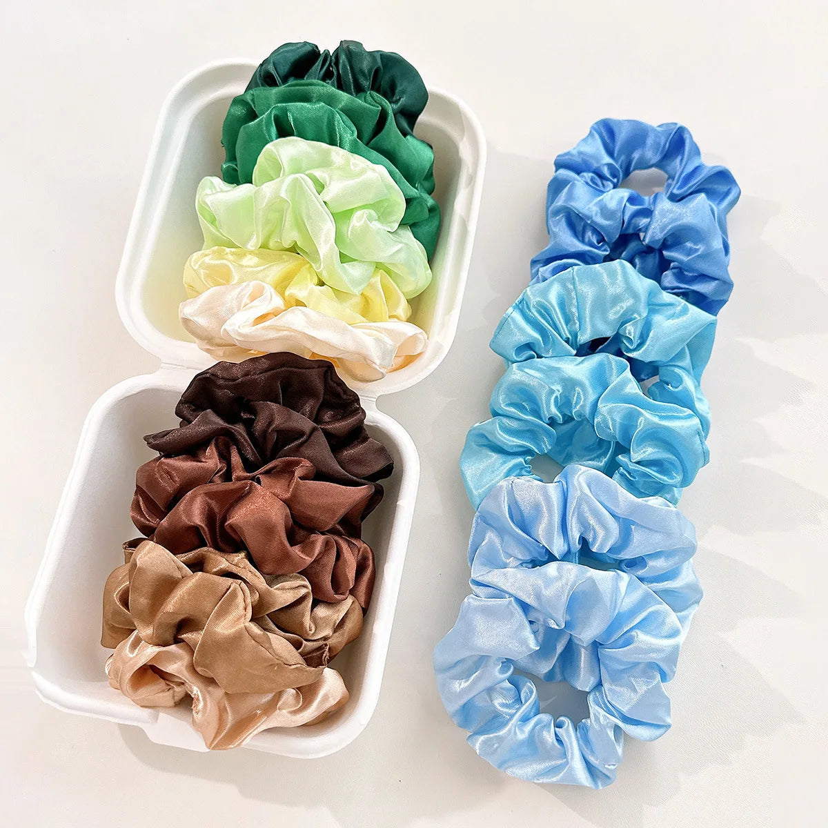 8-Piece Elastic Hair Scrunchie Set