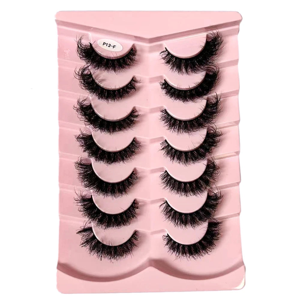 7-Pair Wispy Faux Mink Strip Lash Set