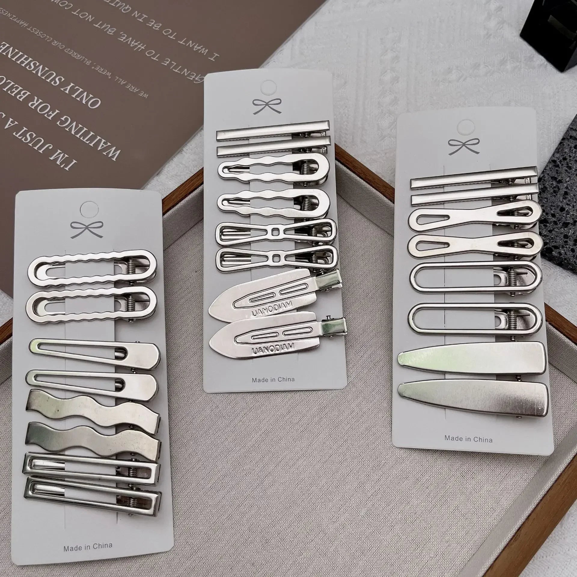 Metal Hair Clip Set