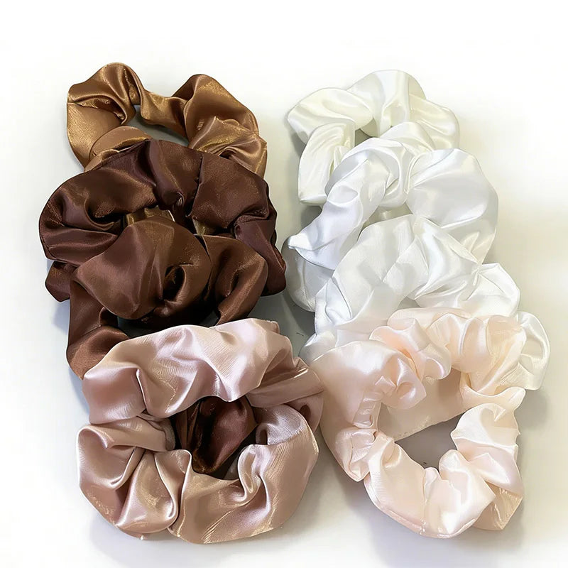 8-Piece Elastic Hair Scrunchie Set