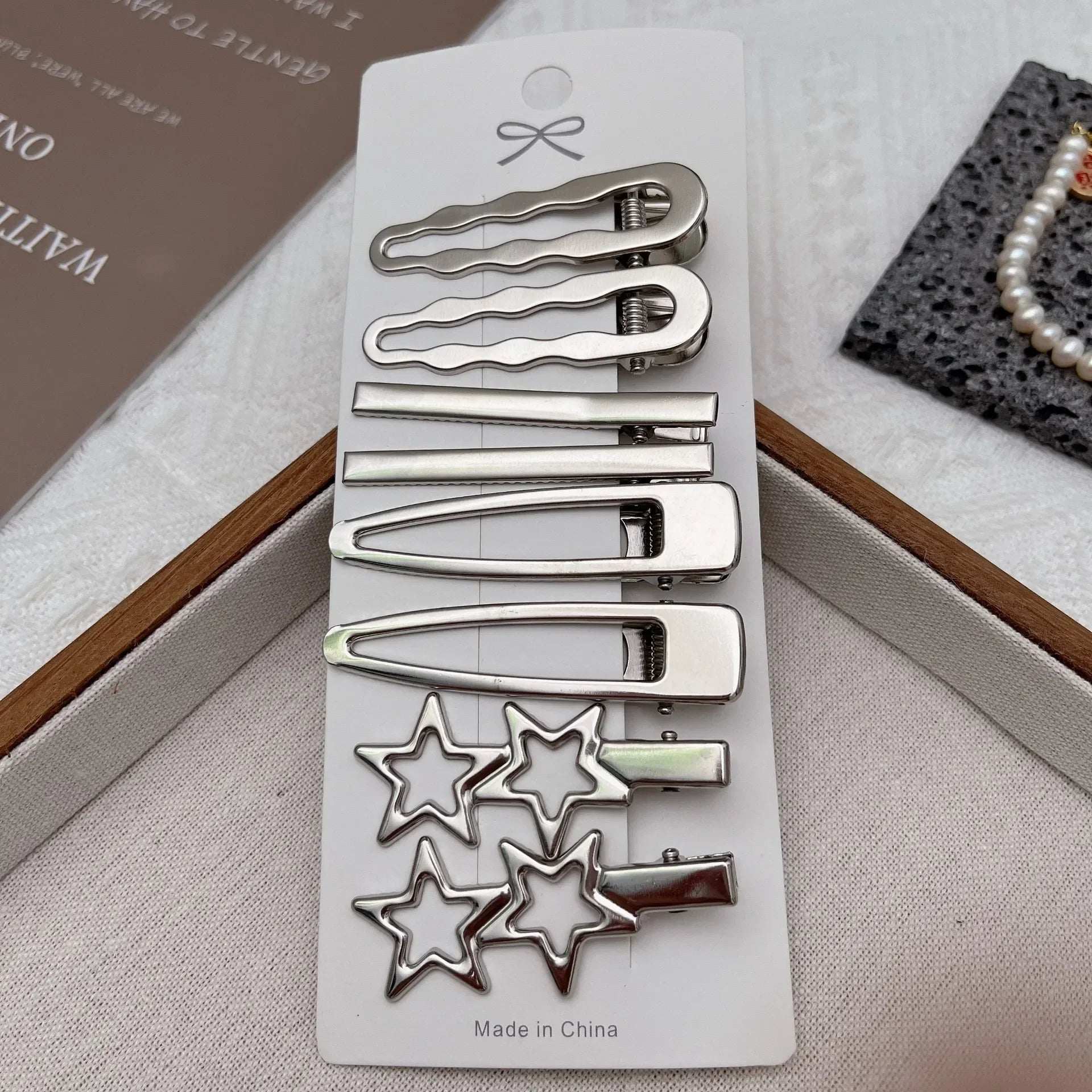 Metal Hair Clip Set
