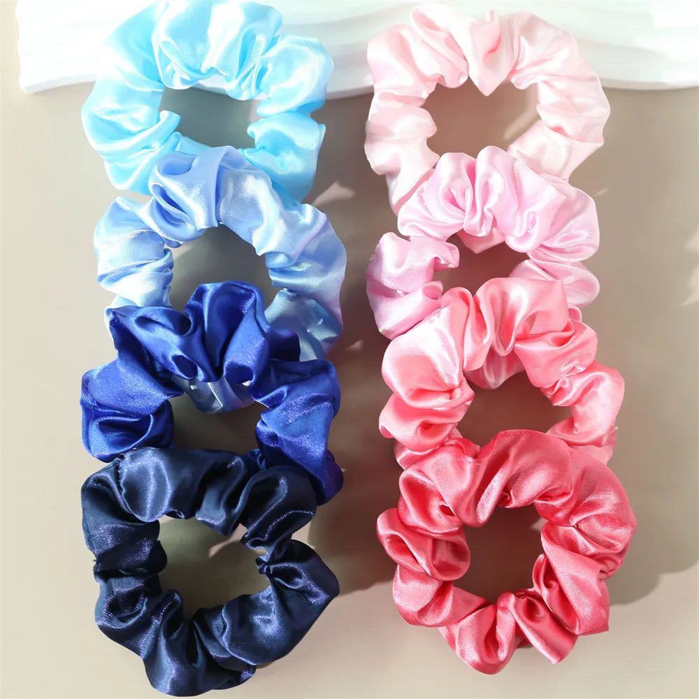 8-Piece Elastic Hair Scrunchie Set