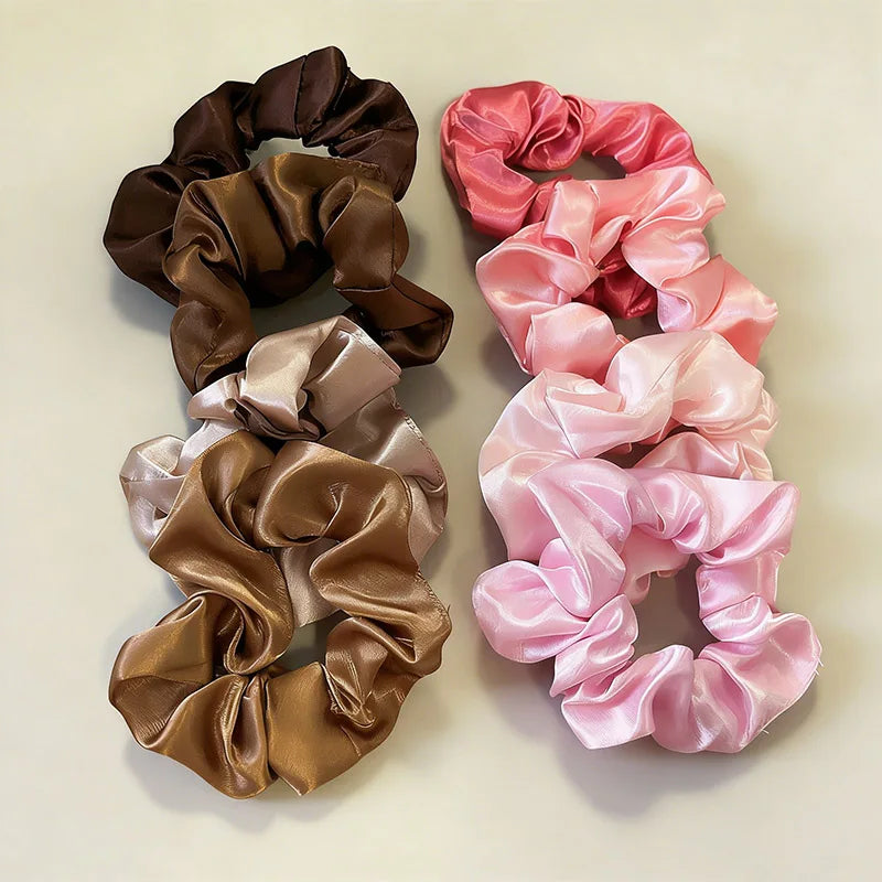 8-Piece Elastic Hair Scrunchie Set
