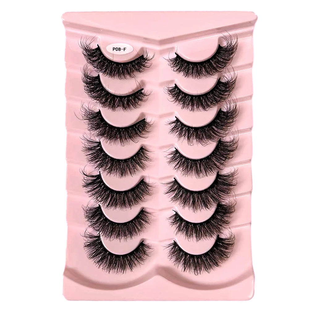 7-Pair Wispy Faux Mink Strip Lash Set