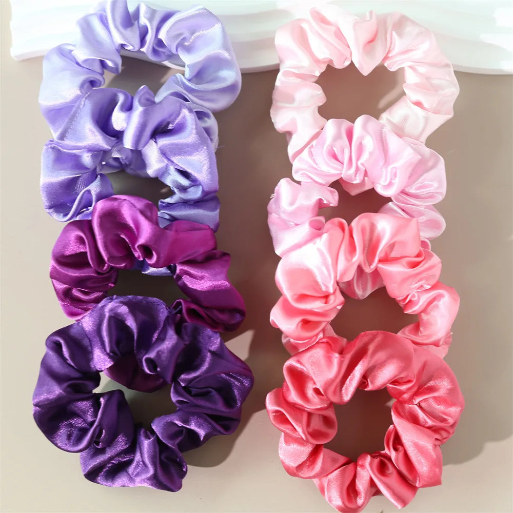 8-Piece Elastic Hair Scrunchie Set