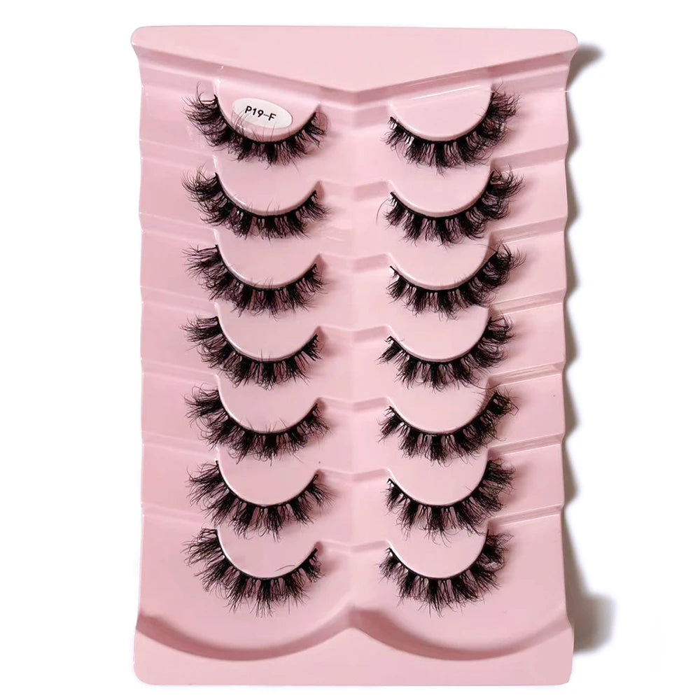 7-Pair Wispy Faux Mink Strip Lash Set