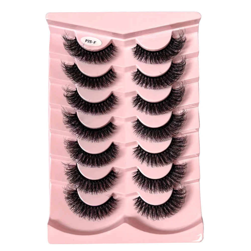 7-Pair Wispy Faux Mink Strip Lash Set