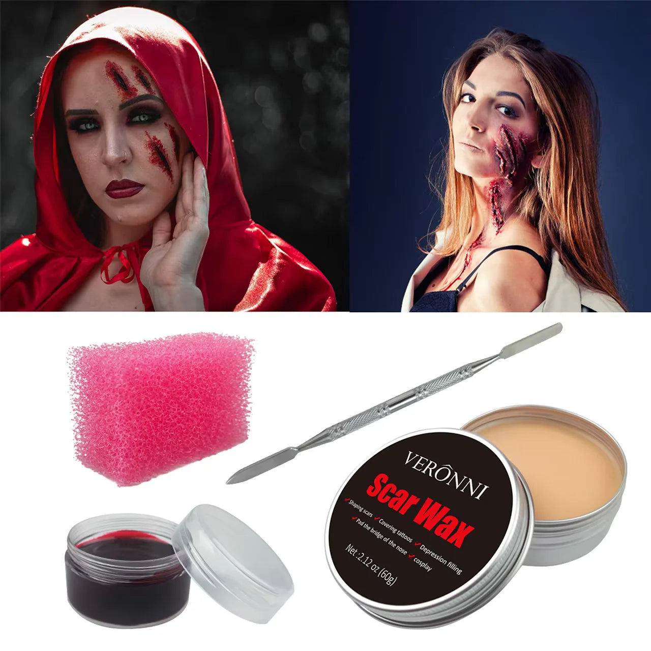 4-Piece SFX Scar Wax Kit