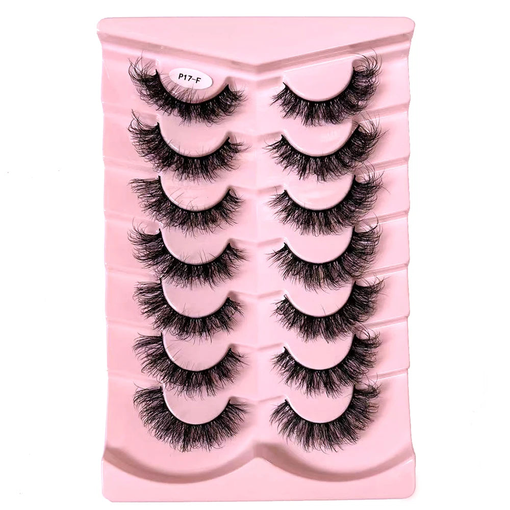 7-Pair Wispy Faux Mink Strip Lash Set