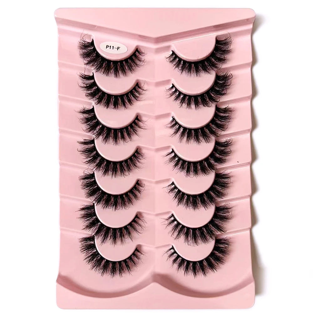 7-Pair Wispy Faux Mink Strip Lash Set