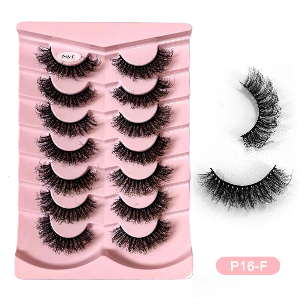7-Pair Wispy Faux Mink Strip Lash Set