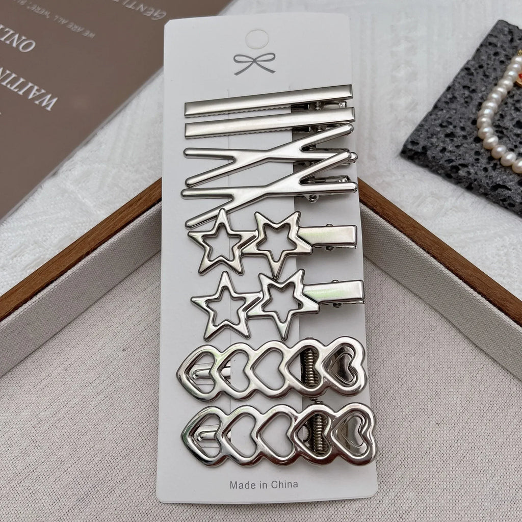 Metal Hair Clip Set