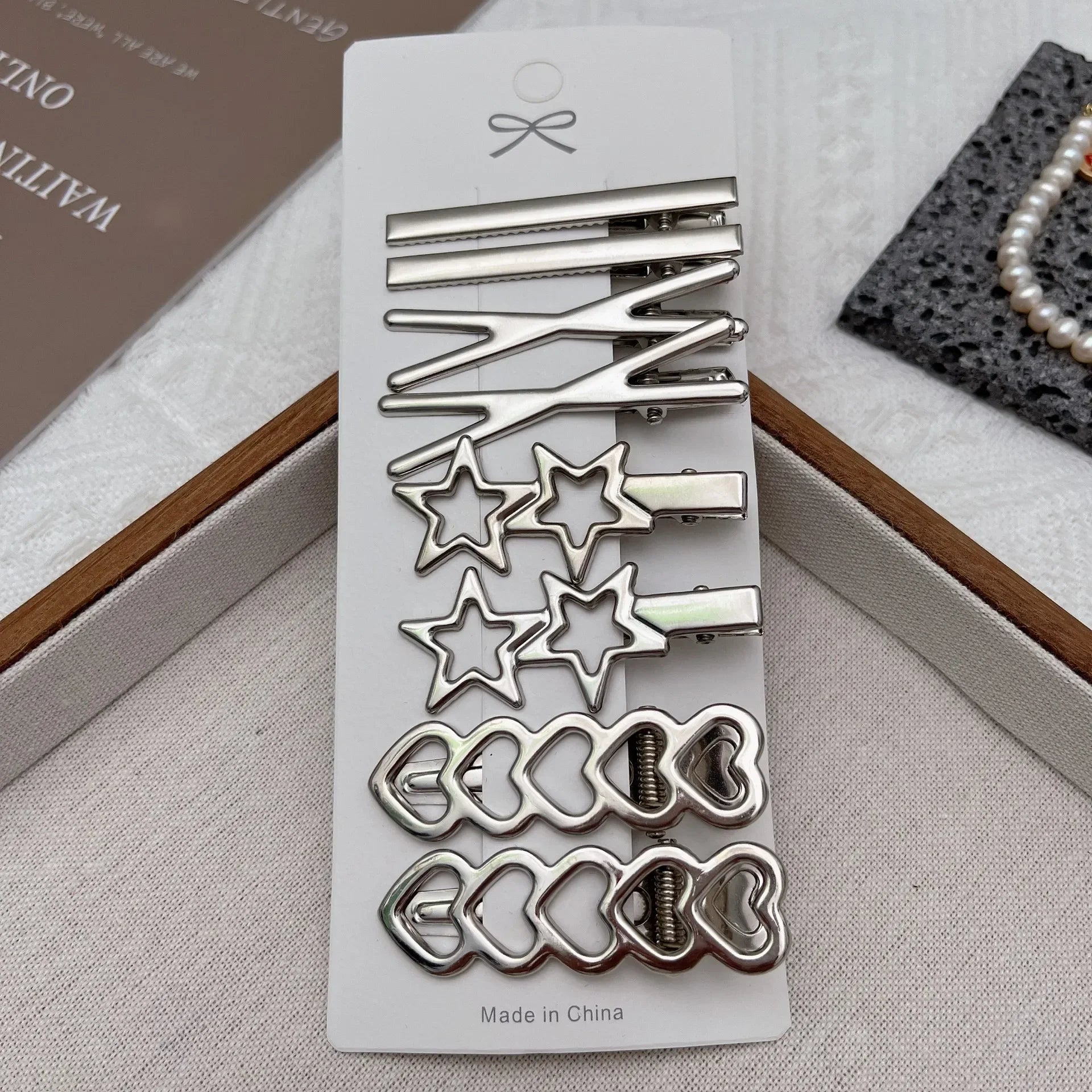 Metal Hair Clip Set