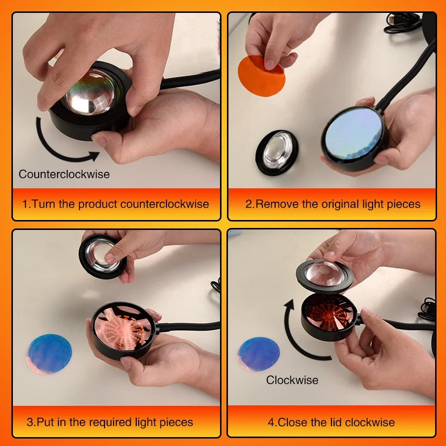 Sunset Glow Projector Lamp
