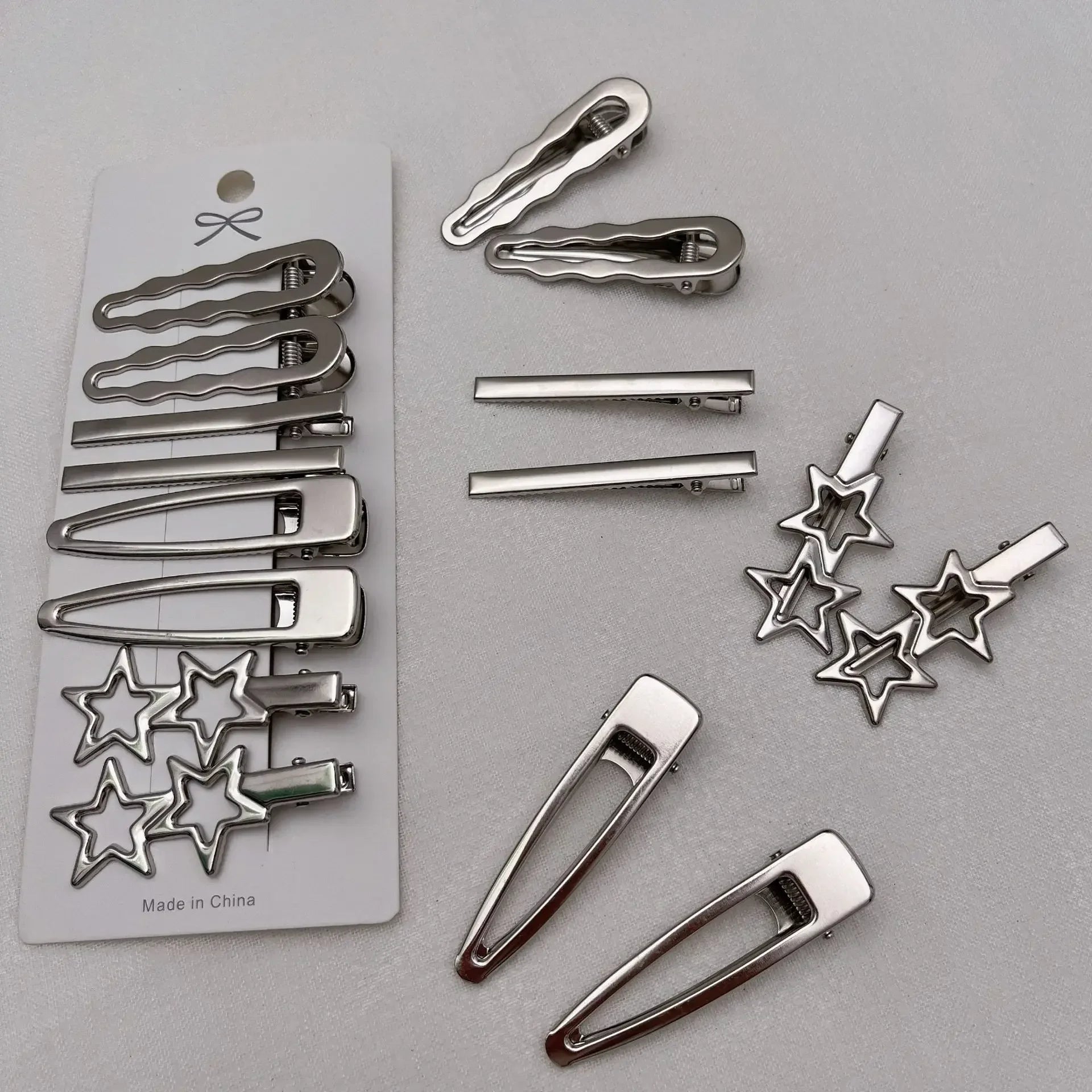 Metal Hair Clip Set
