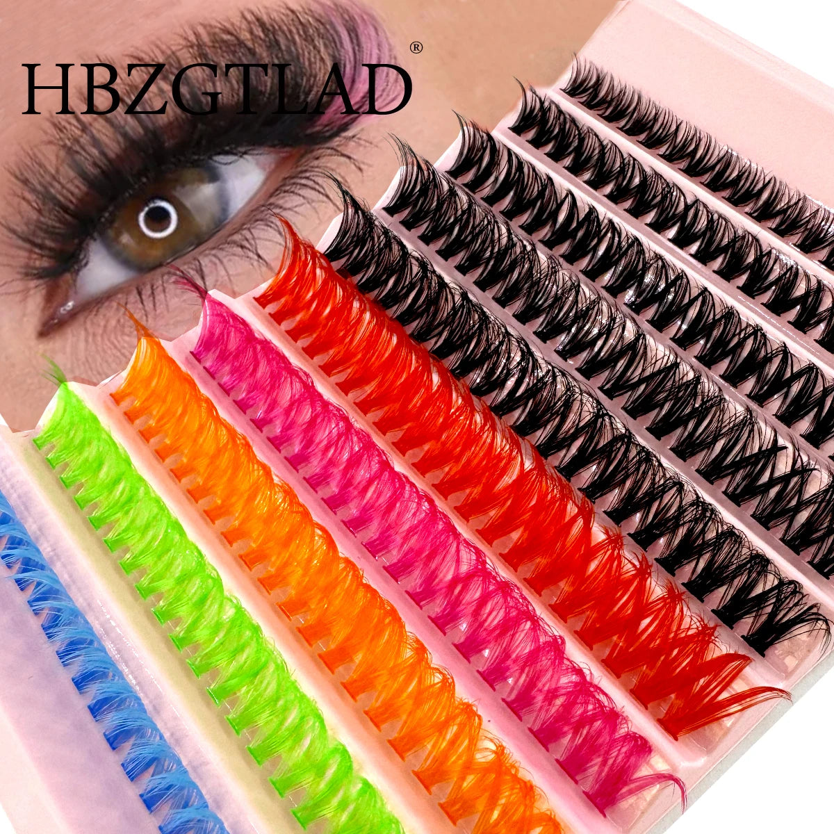 120-Piece Colored DIY Lash Cluster Kit