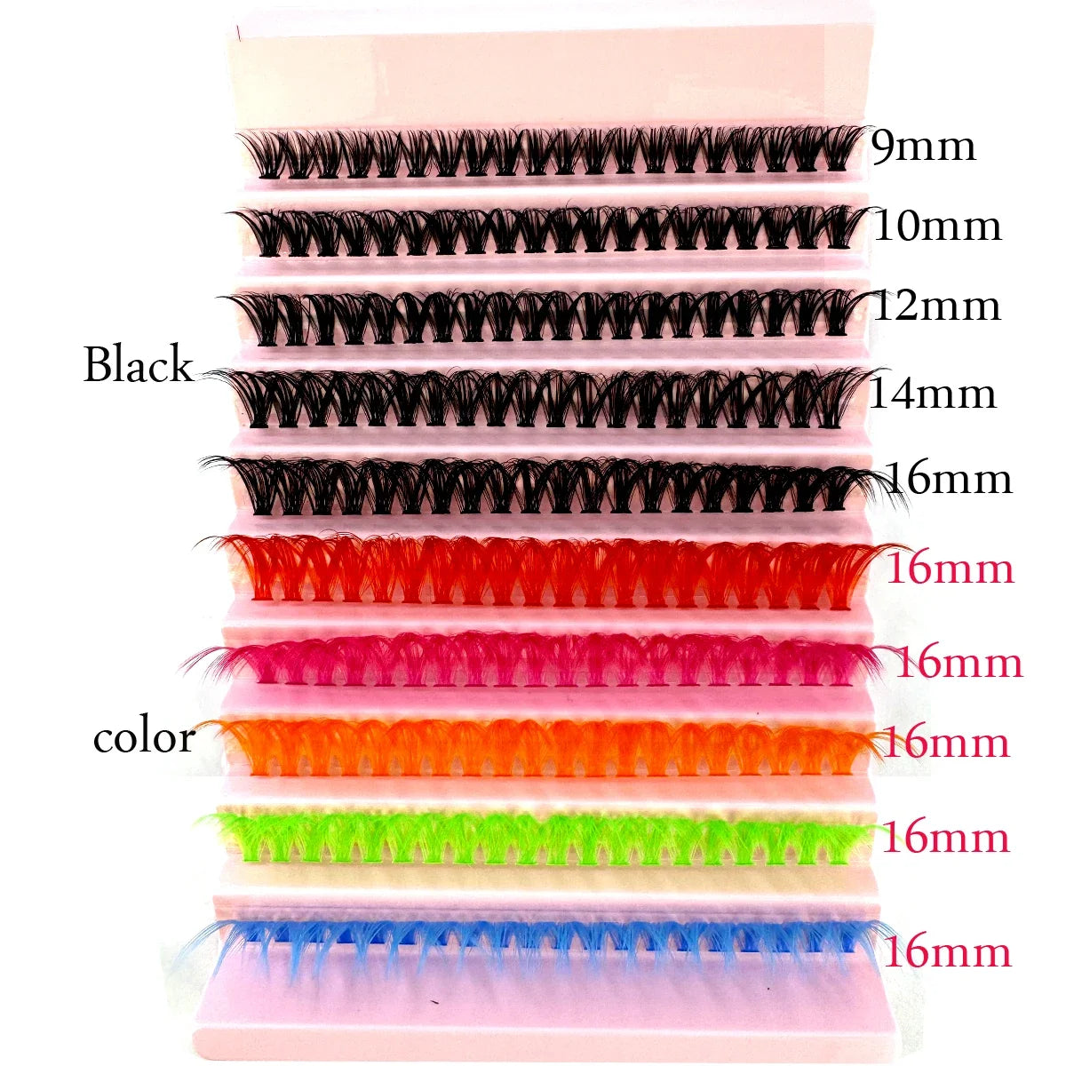 120-Piece Colored DIY Lash Cluster Kit