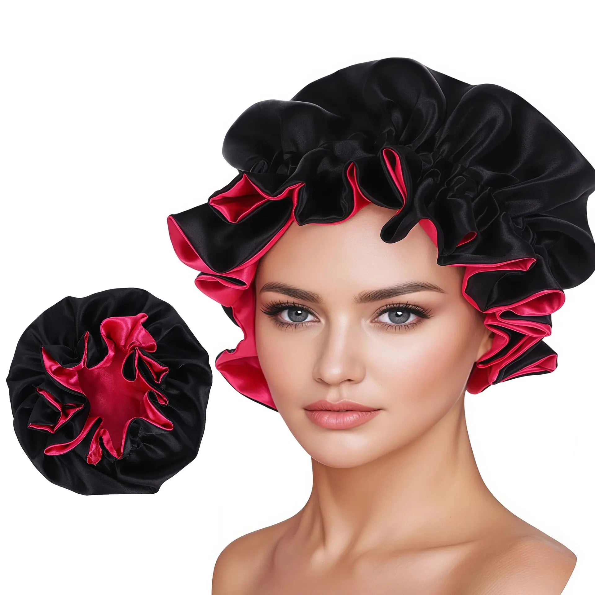 Reversible Satin Bonnet