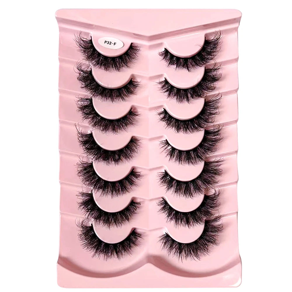 7-Pair Wispy Faux Mink Strip Lash Set