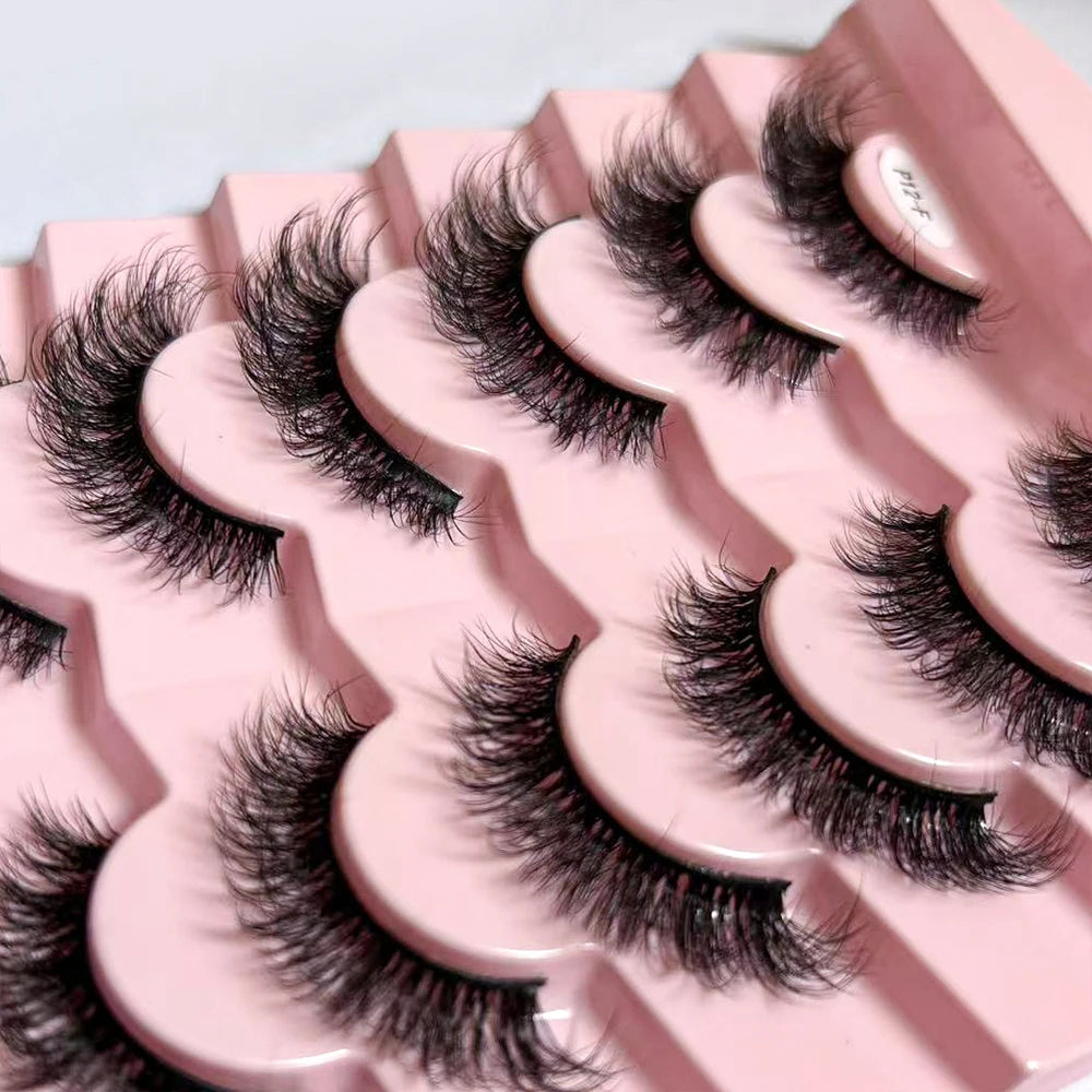 7-Pair Wispy Faux Mink Strip Lash Set