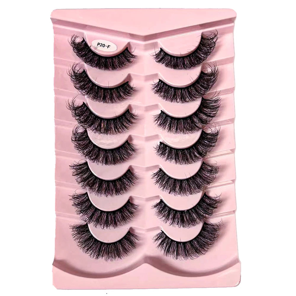 7-Pair Wispy Faux Mink Strip Lash Set