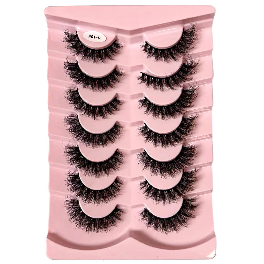 7-Pair Wispy Faux Mink Strip Lash Set