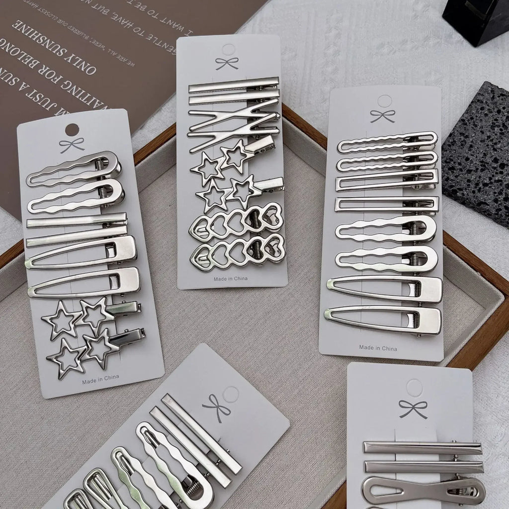 Metal Hair Clip Set