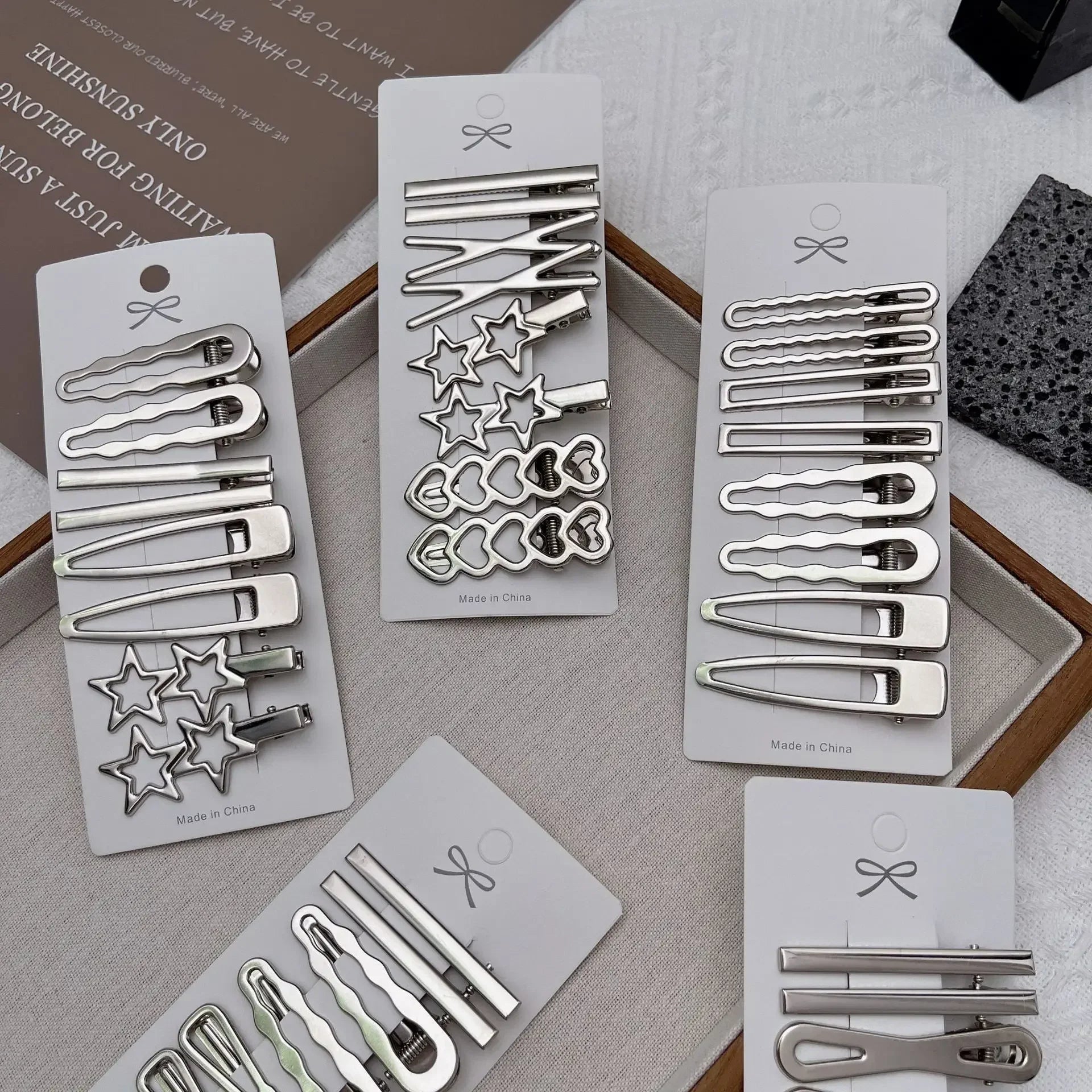 Metal Hair Clip Set