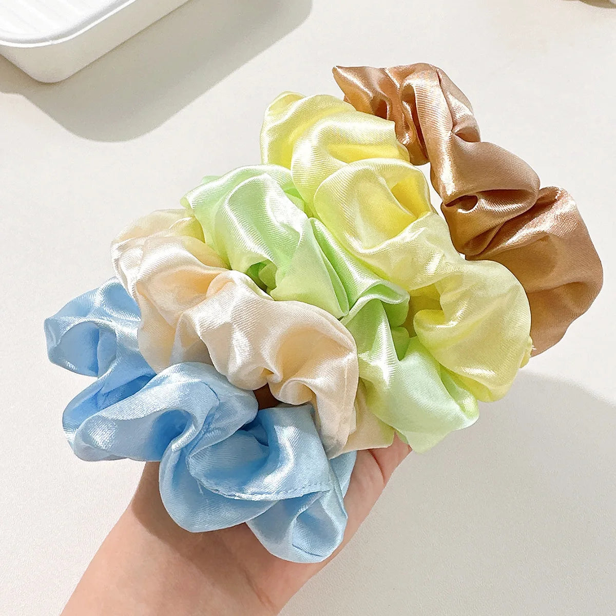 8-Piece Elastic Hair Scrunchie Set