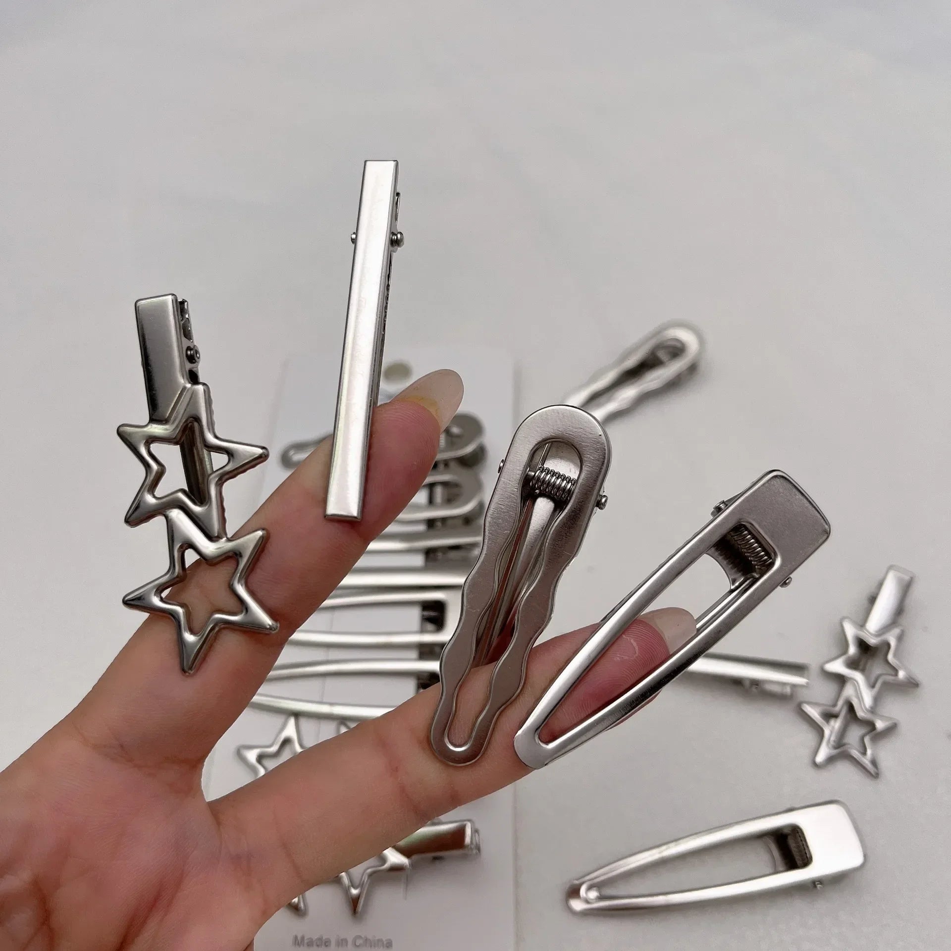 Metal Hair Clip Set