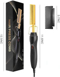 2-in- Electric Hot Comb Hair Straightener