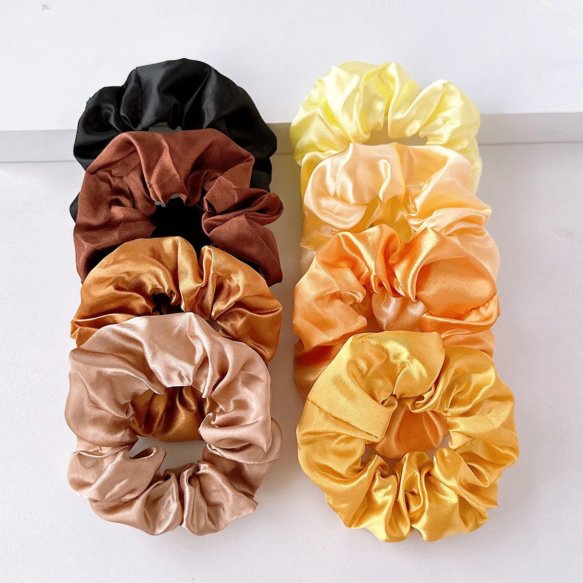 8-Piece Elastic Hair Scrunchie Set