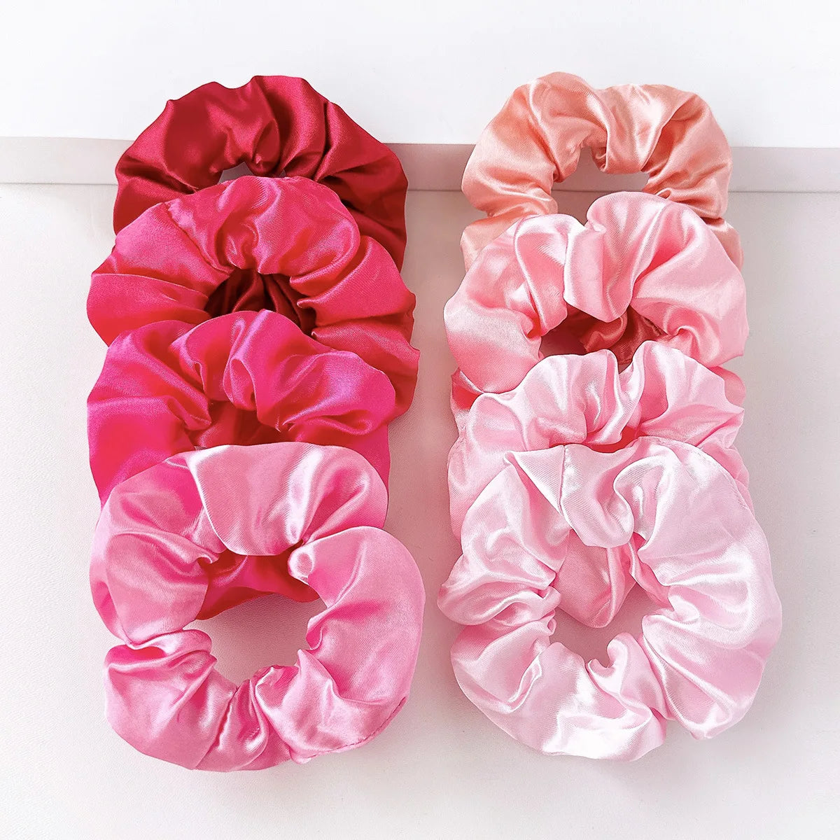 8-Piece Elastic Hair Scrunchie Set