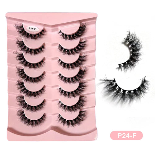 7-Pair Wispy Faux Mink Strip Lash Set